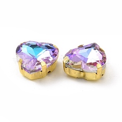 Сердце пришить стразами&nbsp;X1-DIY-E062-04G-04