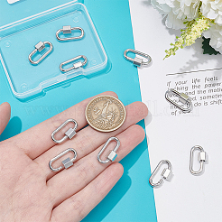 10 шт. латунные винтовые карабинные застежки KK-NB0003-49