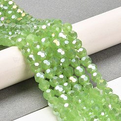 Soportes de cuentas de vidrio de imitación de jade&nbsp;EGLA-A035-J6mm-B01