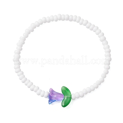 Bracelets extensibles en perles de rocaille en verre pour femmes&nbsp;BJEW-MZ00200-07