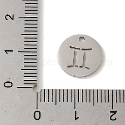 Anlaufgeschützte Charms aus Edelstahl 201&nbsp;STAS-E217-10P-11