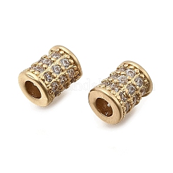 Латунные микро проложить кубического циркония бусы KK-Z126-09G