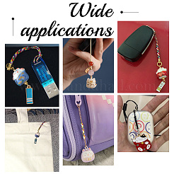 1 набор эмалевых латунных колокольчиков в японском стиле для украшения телефона с ремешком KEYC-PH0001-89