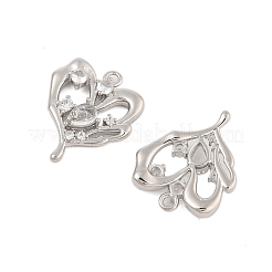 Pendentifs avec zircon cubiques à micro-pavés en laiton&nbsp;KK-L223-019P