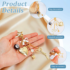 [10] pièces de décorations pendentifs en acier inoxydable 304&nbsp;HJEW-GA00093