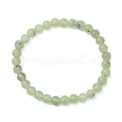 Эластичные браслеты из натуральных бусин пренита для женщин&nbsp;BJEW-JB13197