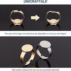 20 шт. 2-х цветные регулируемые кольца из нержавеющей стали 304 STAS-UN0031-51