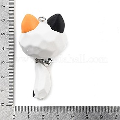 Большие подвески в виде колокольчика из непрозрачной смолы RESI-A032-01P-03