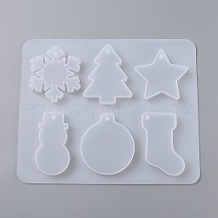 Рождественские силиконовые подвески Молды&nbsp;LS-DIY-Z005-11