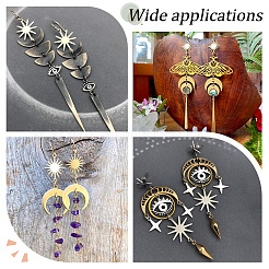 40 шт. 2-х цветные латунные соединительные подвески&nbsp;KK-BBC0002-63