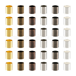 1368 шт. 6 цвета латунные обжимные бусины KK-YS0001-09