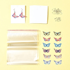 Наборы для изготовления украшений в виде бабочки из нержавеющей стали 430 с травлением на металле DIY-FS0007-46