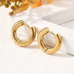 Серьги-кольца из нержавеющей стали 304&nbsp;LS-EJEW-F339-01G