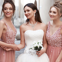 Комплект свадебных украшений из хрустальных страз SJEW-GO0001-02