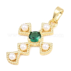 Ottone micro spianare pendenti zirconi&nbsp;KK-H273-13G