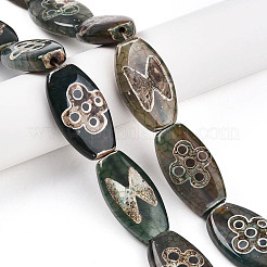 Тибетского стиля бусы дзи G-S359-250A