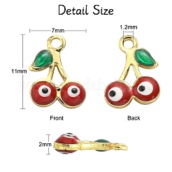 Подвески из латуни с эмалью&nbsp;KK-CJ0001-87