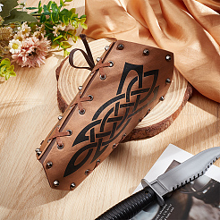 Регулируемый браслет из искусственной кожи со шнуром AJEW-WH0270-433A