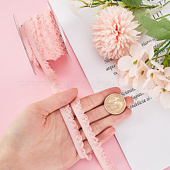 10 ярд полиэстер эластичная кружевная отделка&nbsp;SRIB-WH0011-121D