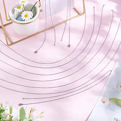 40 шт. 2 стиля ожерелья из нержавеющей стали 304 с цепочкой NJEW-BBC0001-42