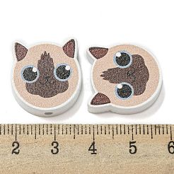 Печатные деревянные бусины WOOD-G022-27J