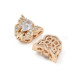 Стойки обшивки латунь микро проложить кубического циркония бусы KK-F879-08G