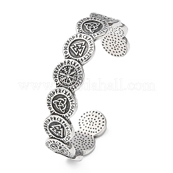 Браслеты-манжеты Viking из хирургической нержавеющей стали 316&nbsp;BJEW-C142-16AS