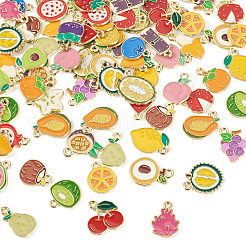 112 шт. 28 стиля фруктовых сплавов эмалевых подвесок&nbsp;FIND-TA0008-83