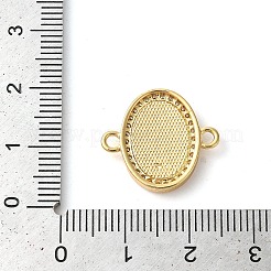 Покрытие стойки латунь микро-паве прозрачный кубический цирконий овал с подвесками в виде звеньев Девы Марии&nbsp;KK-K385-084G