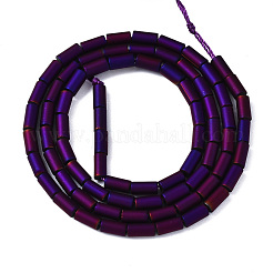 Стеклянные бусины с гальваническим покрытием  EGLA-T023-02-B03