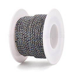 Cadenas de tenis de imitación de perlas de hierro y plástico ABS&nbsp;CH-Q006-01A-04