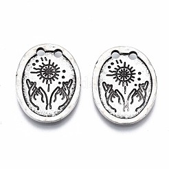 Соединители из сплава в тибетском стиле&nbsp;PALLOY-Q441-063-RS