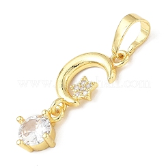 Латунные микро проложить кубического циркония подвески&nbsp;KK-D357-34G