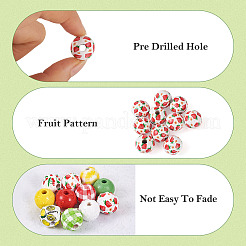 140шт 10 стиля набор натуральных деревянных бусин WOOD-TA0001-76