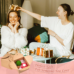 10 шт. квадратных подарочных коробок из крафт-бумаги&nbsp;CON-TA0001-13