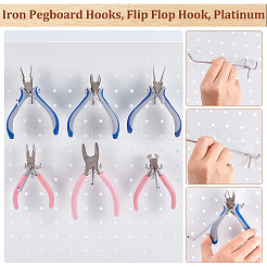 200 шт. железных крючков для перфорированной доски&nbsp;AJEW-WA0001-60