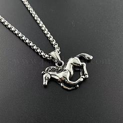 Кулон в виде лошади из нержавеющей стали 304 OH9267