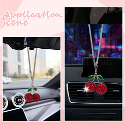 1 pendentif décoratif en alliage et strass pour voiture&nbsp;AJEW-CN0007-26