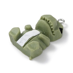 Подвески из непрозрачной смолы RESI-B018-01C