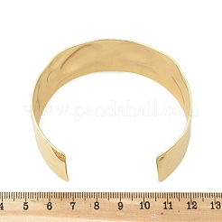 Открытые браслеты-манжеты из кованой латуни&nbsp;BJEW-M060-02G