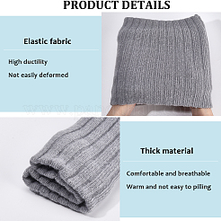 Однотонный шерстяной свитер из пряжи теплый шарф для мужчин и женщин&nbsp;AJEW-WH20020-324A