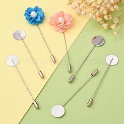 Фурнитура для броши из нержавеющей стали 201 STAS-S066-01