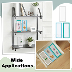 6 Stück 3 Farben transparente Dünnschicht-Schmuckdisplayboxen aus Kunststoff&nbsp;CON-NB0002-43