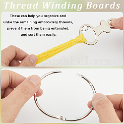 2 мешок досок для намотки деревянных ниток&nbsp;AJEW-GF0011-68D