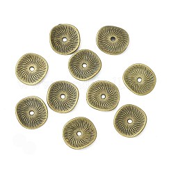 Сплавочные овальные бусины тибетского стиля  X-EA11073Y-AB