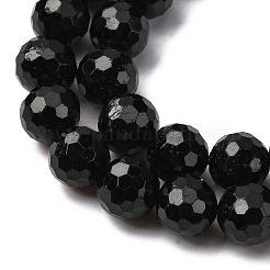 Натуральный черный турмалин бисер нитей&nbsp;G-S345-8mm-002