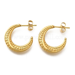 Pendientes de botón de acero inoxidable 304&nbsp;EJEW-L296-058G