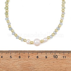 Collane di perline con pietre preziose a gradiente di colore e perle naturali coltivate d'acqua dolce&nbsp;NJEW-JN06316