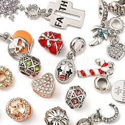 Сплавочные европейские бусины ALRI-XCP0001-16