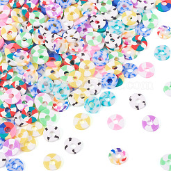 70гр 10-хцветные бусины из полимерной глины ручной работы CLAY-TA0001-76